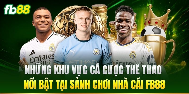 Những khu vực thể thao nổi bật tại FB88