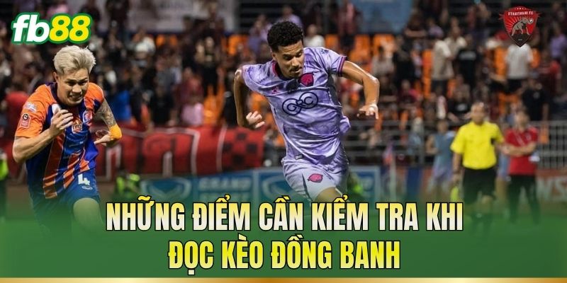 Những điểm cần kiểm tra khi đọc kèo đồng banh